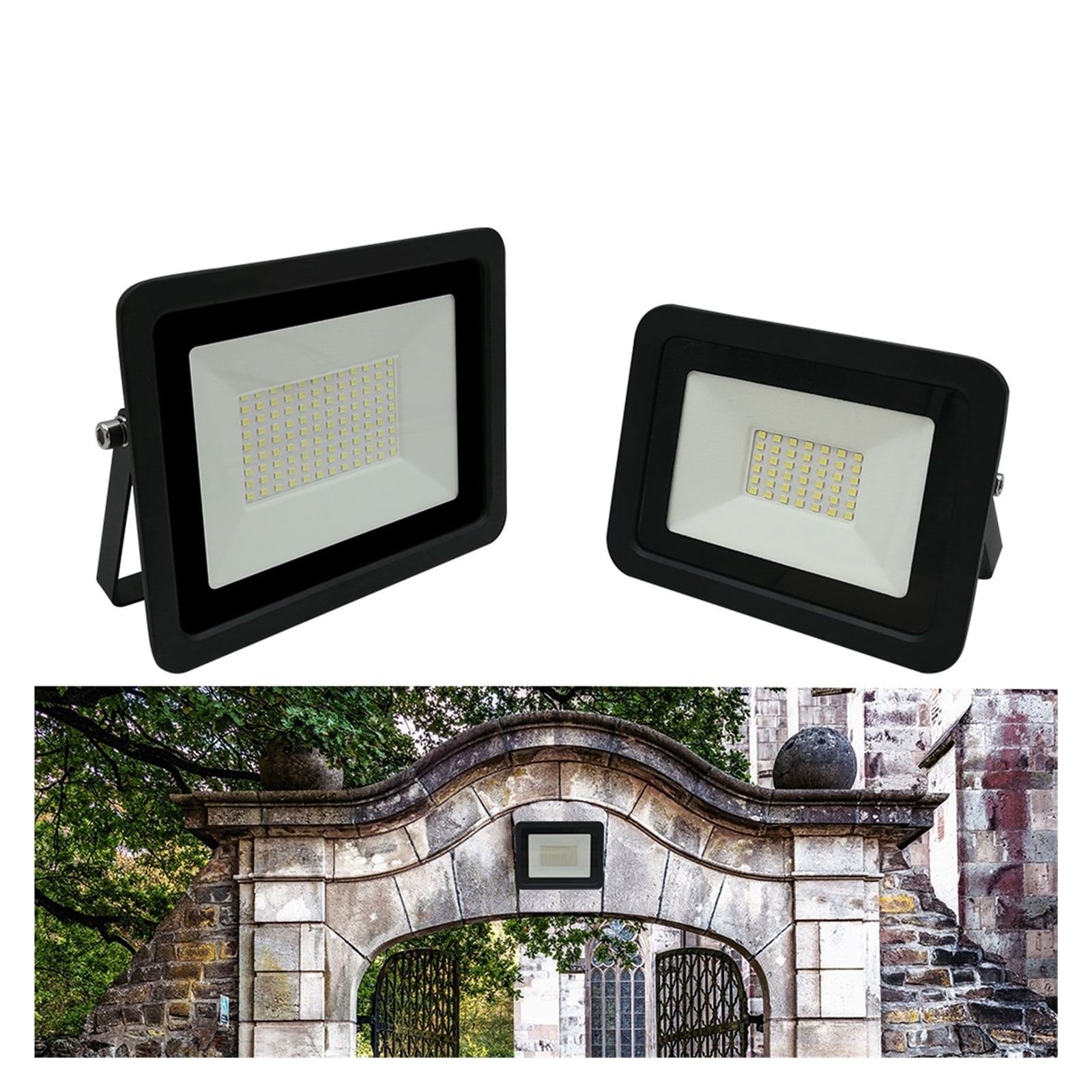LED Flood Light Outdoor Spotlight Floodlight 10W 20W 30W 50W 100W Wall Lamp IP68 Waterproof Garden Lighting - Wide Angle Beam