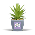 thumbnail image 1 of mahjong top  ten thousand Fake Pineapple Flower Pot Vase Mini Decor, 1 of 3