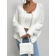 thumbnail image 5 of Suéter Elegante Tipo Cárdigan para Mujer, de Color Liso, con Cuello en V, Tejido con Cuentas y Abrigo Superior. L, 5 of 10