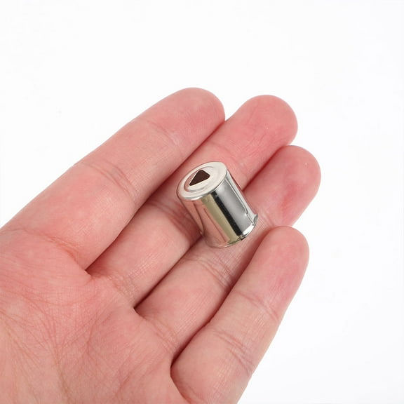 GOOHOCHY 10pcs Sturdy Iron Microwave Magnetron Caps Triangular Hole Magnetron Caps Microwave Parts Oven Accessories for Replacement