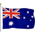 thumbnail image 2 of Combo Pack: USA American Flag 3x5 Ft 75D Printed Stars & Australia (Australian) Flag 3x5 Ft 75D Printed, 2 of 8