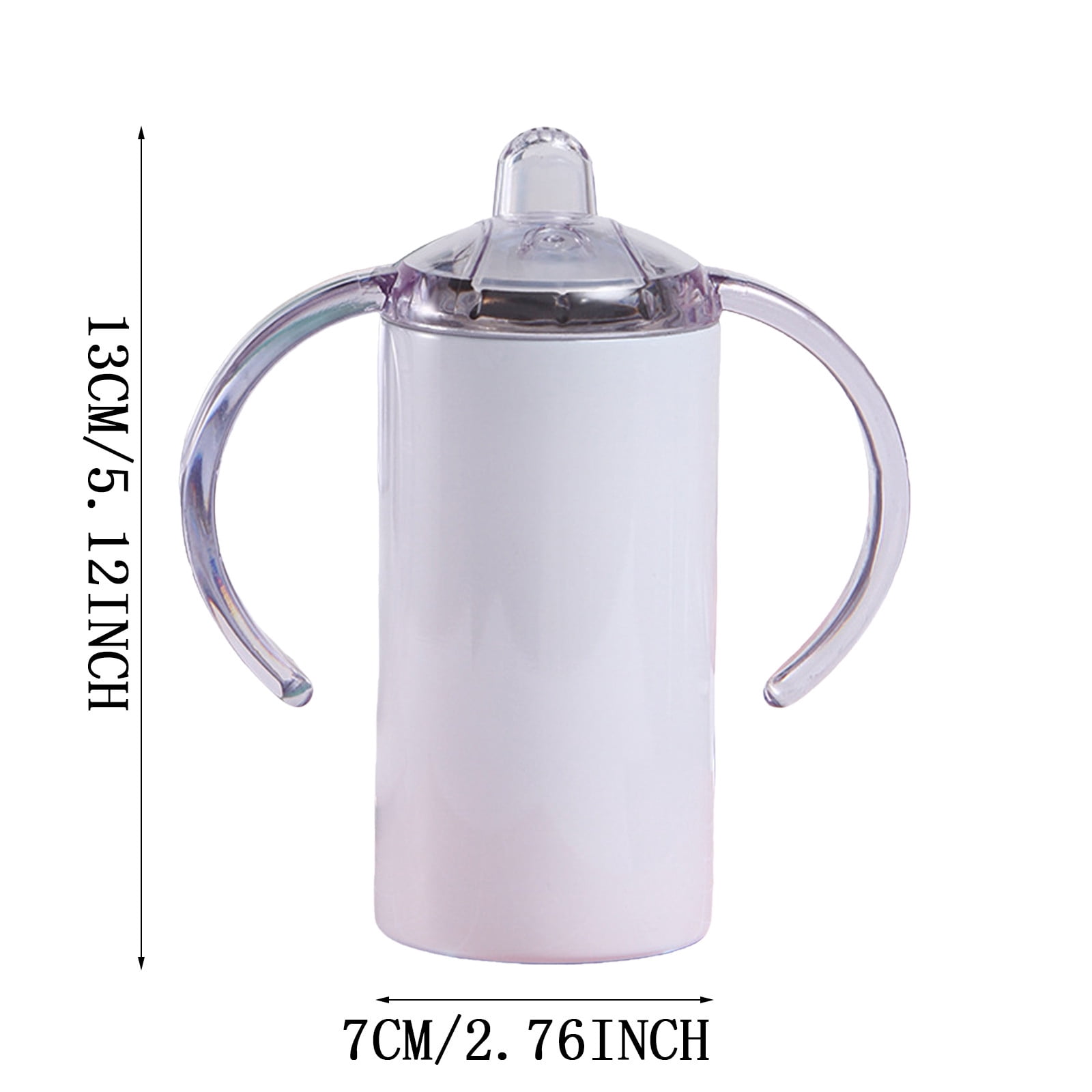 Double Wall Vacuum Insulated Stainless Steel Baby Sippy Tumbler with Nonslip Base for Secure Handling