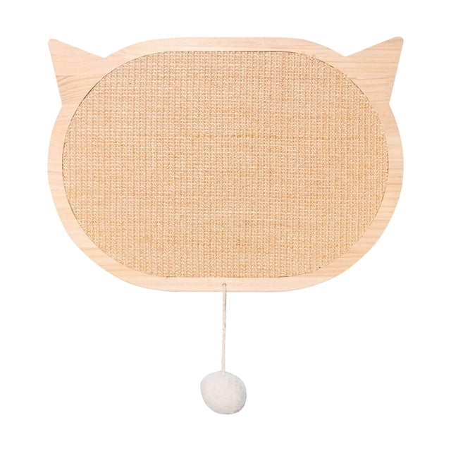 Rascador para gatos, tapete de sisal natural, tablero rascador para gatos Óvalo 37x47CM