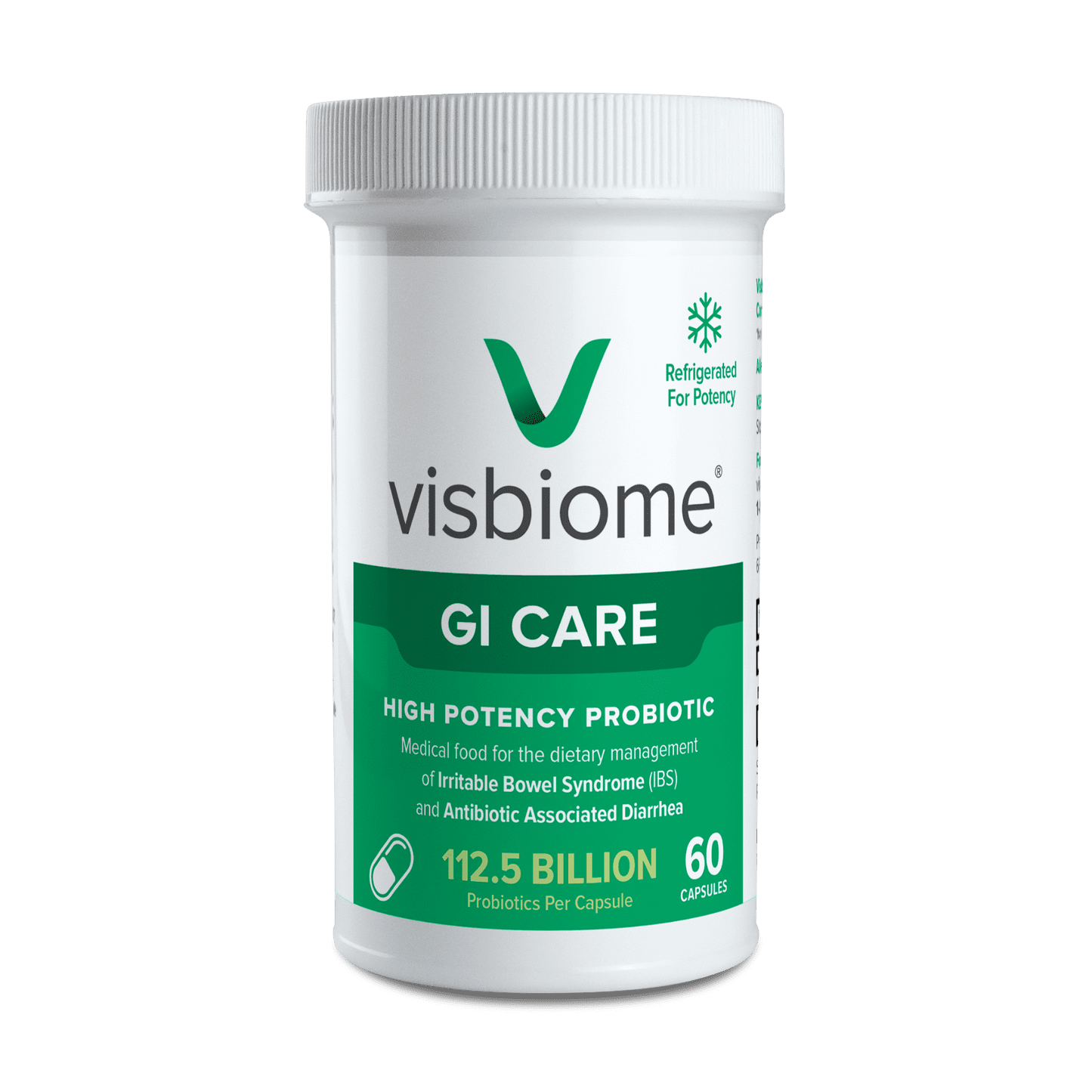 Visbiome® GI Care - High Potency Probiotic - 112.5B CFU, Ships Cold, 60 Capsules