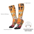 thumbnail image 4 of Logiee Halloween Flamingos Print Gift Stocking Stuffers,Adult Stockings,Novelty Socks,Funny Socks Birthday Running Walking Sleeping, 4 of 6