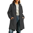 thumbnail image 3 of ATOYSOY Long Raincoat for Women Waterproof Rain Jackets with Hooded Outdoor Light Windbreaker Trench Coat 2026, 3 of 8
