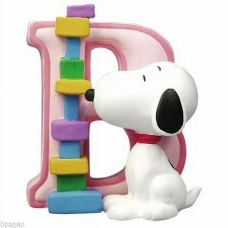 Peanuts Snoopy Letter B Collectible Figurine #8572