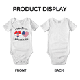 thumbnail image 3 of Croatian American Flag Two Hearts Cute Baby Rompers Baby Bodysuit (White, 18-24 Months), 3 of 5