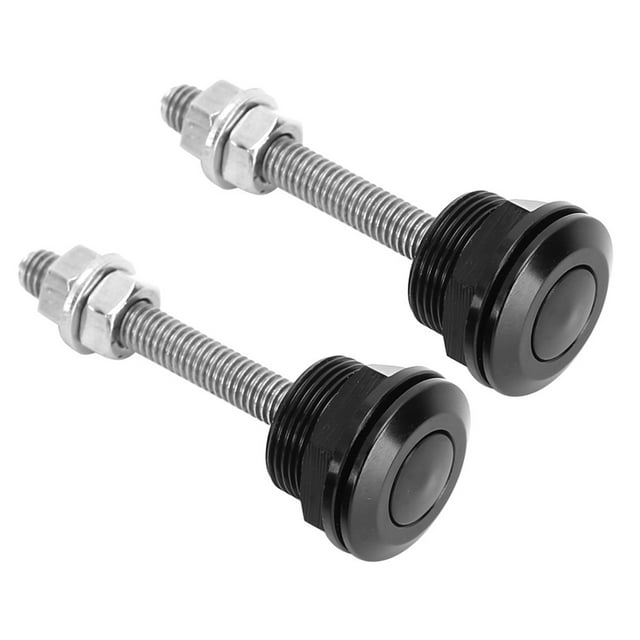 Bonnet Lock Clip, Aluminum Alloy Engine Protection Universal 2PCS Hood Pin For Car 22mm/0.9in,32mm/1.3in