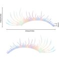 thumbnail image 3 of 4 Pairs PET Eyelash Car Stickers Car Eyebrow Stickers Waterproof Self Adhesive Eyelash Decals Auto DIY Body Decals for Car Headlight Decoration 117x264x0.1mm, 3 of 9