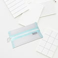 thumbnail image 4 of Yhmxh Pencil Pouch Clear Makeup Bags Nylon Mesh Pen Pouch with Zipper Pencil Case Stationery Storage Bag for Home Office Supplies Cosmetics Travel Accessories (Blue), 4 of 6