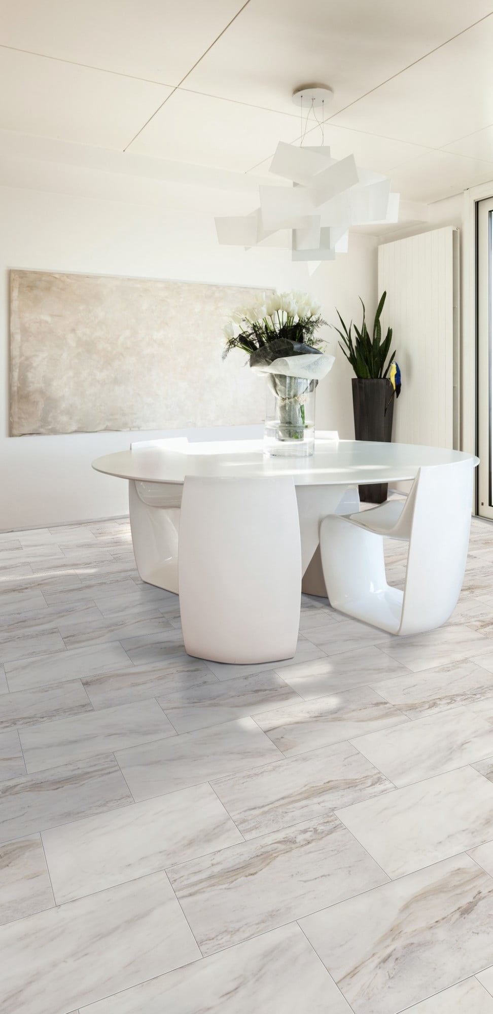 Coretec Vv872-12267 Ct Plus Tile 12" X 24" Vinyl Flooring - Sonia Marble