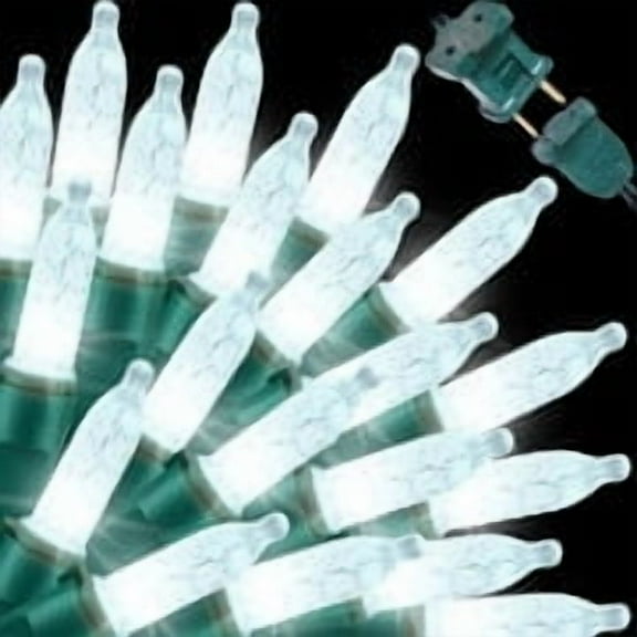 100 LED 21.6FT Christmas M5 LED Holiday Lights，Professional Grade Indoor Outdoor Diamond Cut Sparkle Strings Light for Home Decorations and Christmas Trees - White