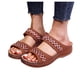 thumbnail image 5 of Sandalias y pantuflas de talla grande con tacón Qedge y plataforma informal para mujer Wmkox8yii  ytu1509, 5 of 9