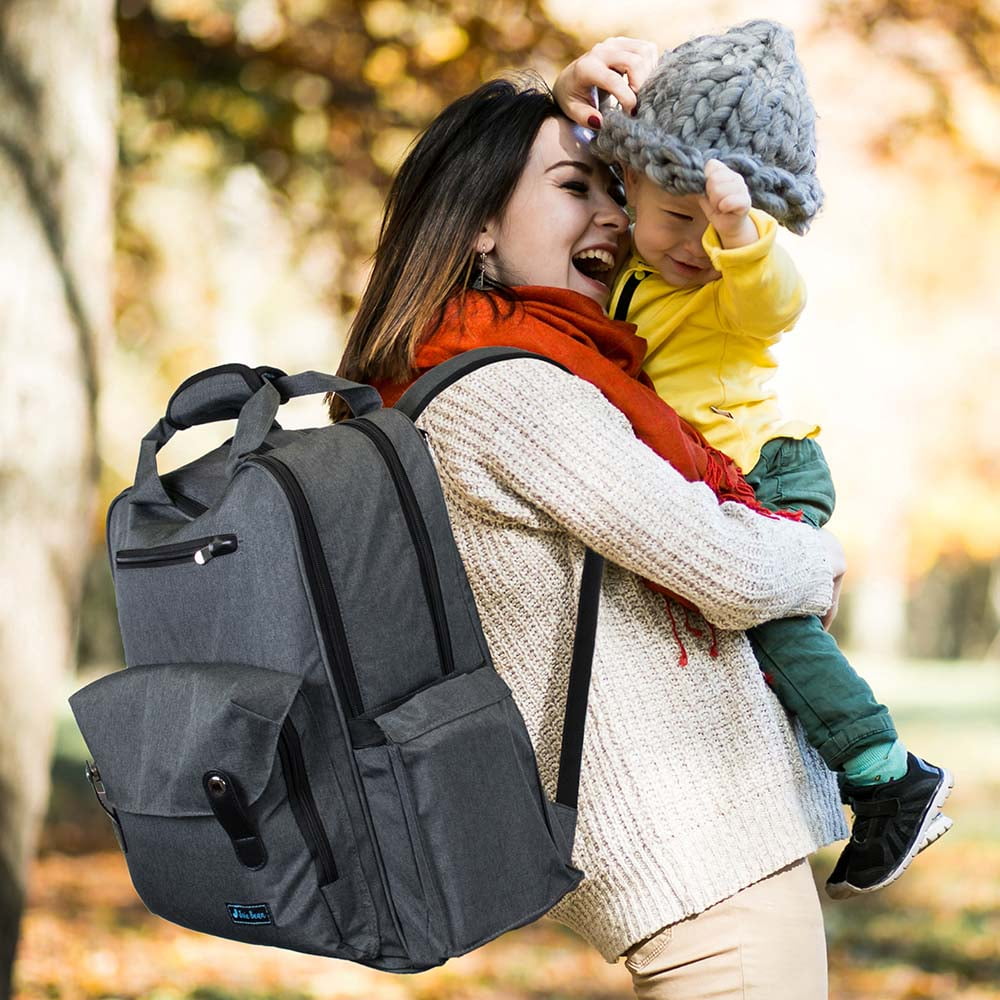 Diaper Bag Backpack Large Multifunctional Travel with Changing Pad Nappy Bag