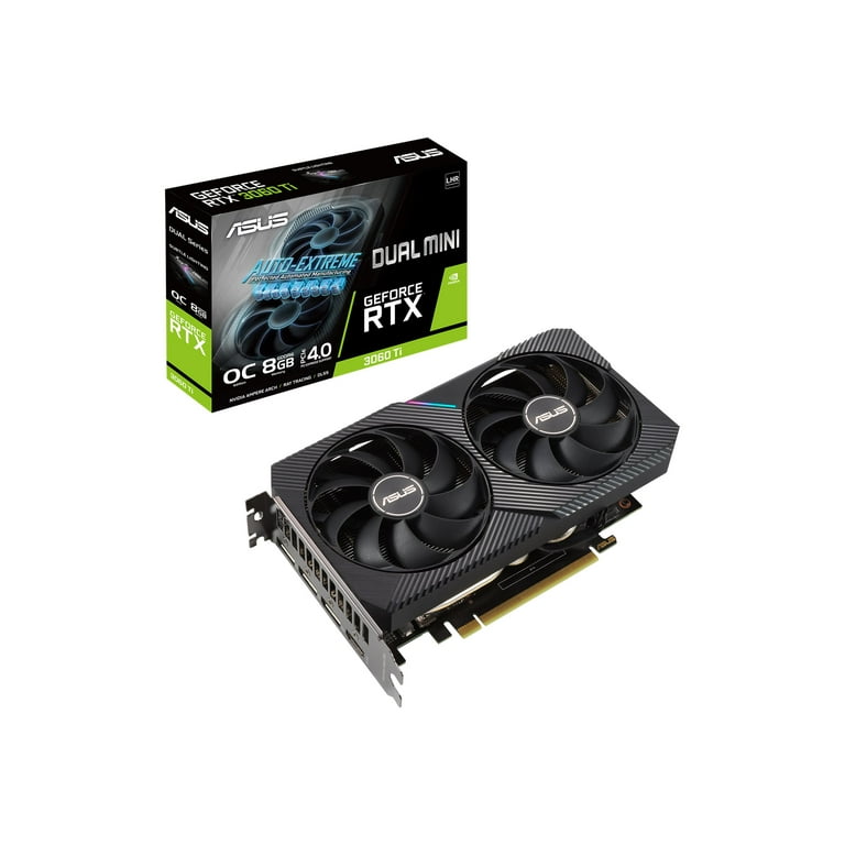 ASUS DUAL-RTX3060TI-O8G-MINI-V2 - OC Edition - graphics card ASUS DUAL-RTX3060TI-O8G-MINI-V2 - OC Edition - graphics card