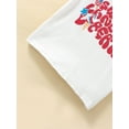 thumbnail image 4 of 4th of July Toddler Boy Outfit Sleeveless Tank Top Shirts Floral Rainbow Print Shorts Set Independence Day Infant Clothes, 4 of 6