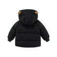 thumbnail image 4 of Toddler Kids Girls Jacket Winter Bear Ears Hooded Coat Baby Boys Jacket Thick Warm Outerwear Clothes 12 Months-18 Months, 4 of 4