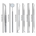 thumbnail image 3 of MesaSe Stainless Steel Dental Examination Tools  Home Teeth Cleaning Instruments  Washable Cleaning Tools  Classic Home Dental Care Set. zzz, 3 of 6