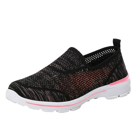 

GNEIKDEING Ladies Couple Summer Plus Size Lightweight Hollow Mesh Sneakers Non Slip Casual Running Shoes Gift on Clearance