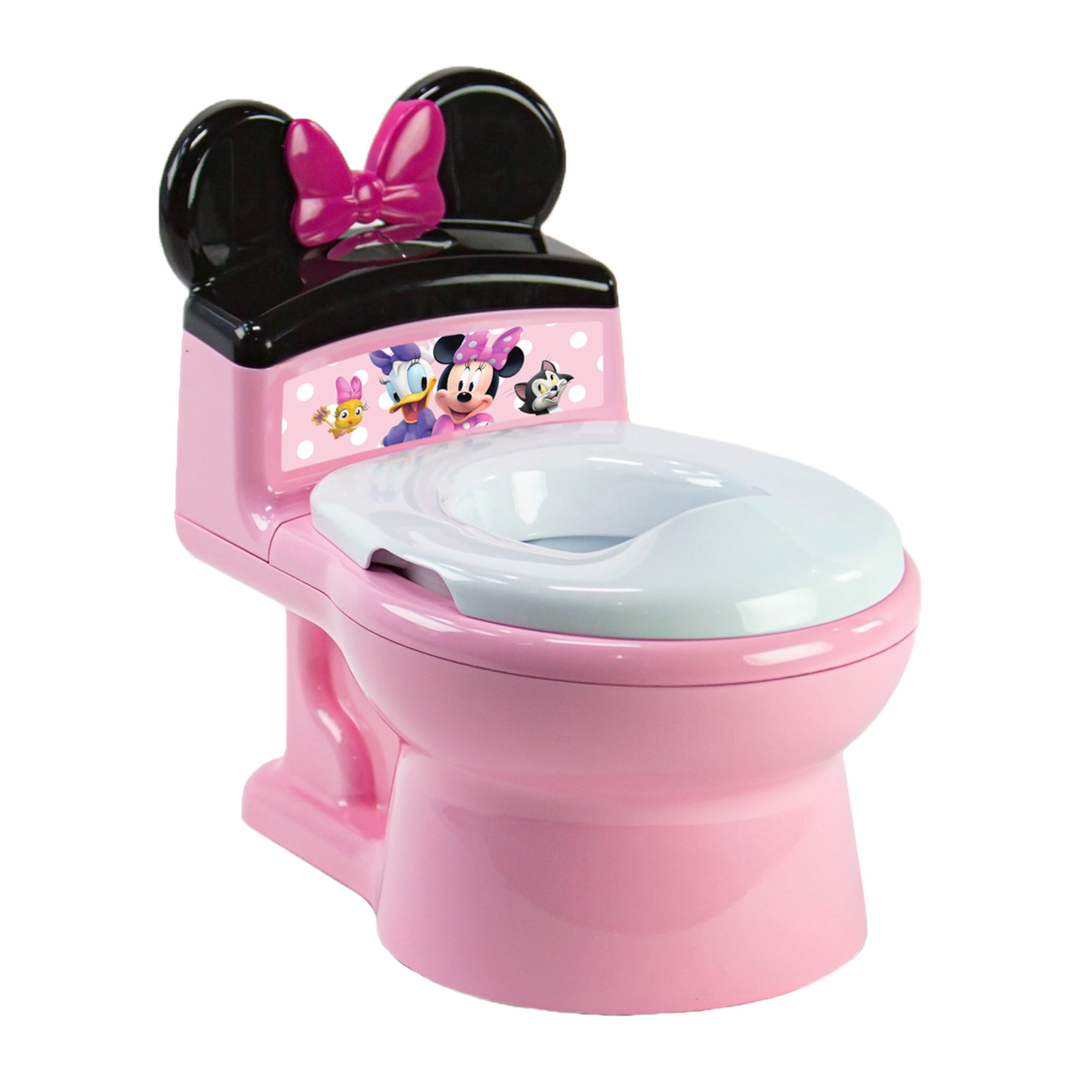 Disney Minnie Mouse Set of 4 Potty Stool Toilet Seat Diaper Bin 