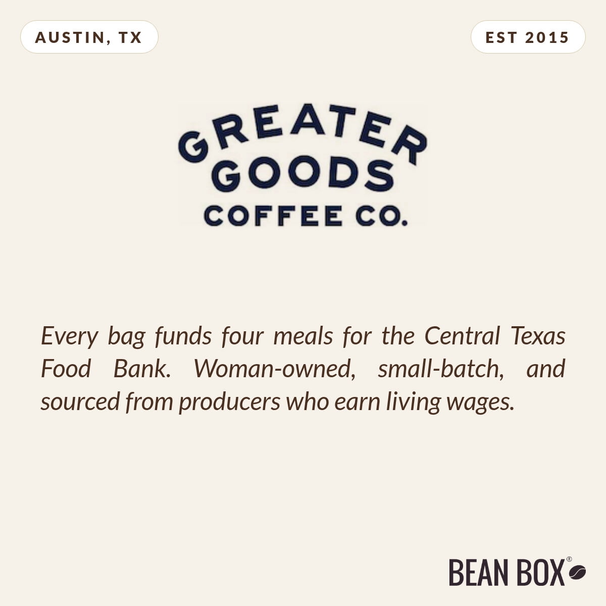 Rise & Shine - Classic Dark Blend - Roasted by Greater Goods Coffee Co. - Whole Bean Coffee - 2lb Bag