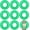 Green, variant on 8 Pcs Large Inflatable Pool Float 36 Inches Swimming Ring Pool Floats Adult Inflatable Tube for Summer Vacation Beach River Bachelorette Wedding Party Supplies