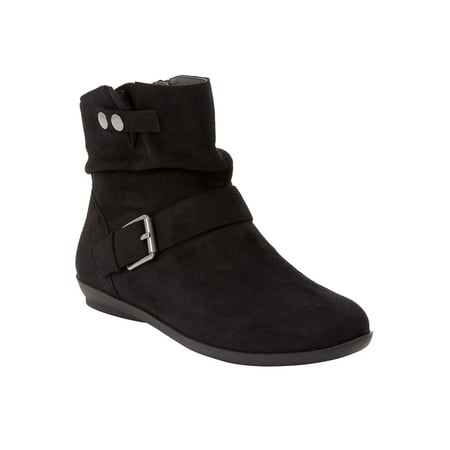 

Comfortview Wide Width Adeline Bootie | Short Ankle Boot | Faux Suede | Women s Winter Shoes - 10 M Black