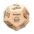 thumbnail image 1 of Dados de Madera para Elegir Comida | 12 Opciones de Comida | Regalos para Calcetines Navideños para Hombres, Mujeres y Adultos | Regalos de Aniversario, Navidad y Cumpleaños para Parejas, 1 of 5