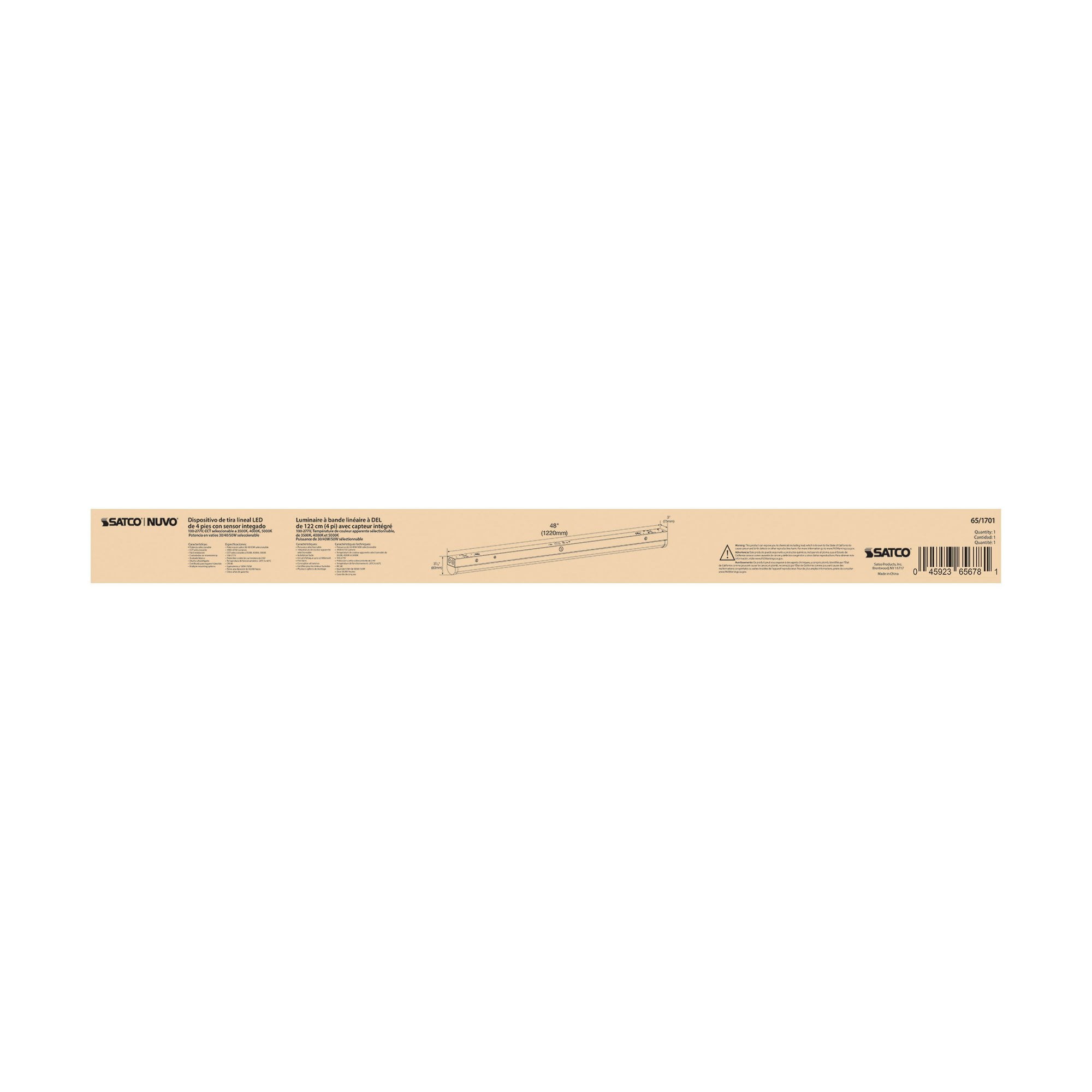 Colorquick - Light White Steel Under Cabinet Light