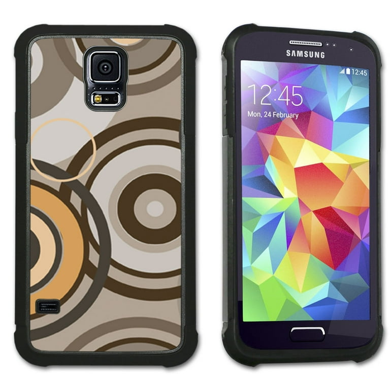 Iphone Samsung S5 Cover Case Mocha Circles Maximum