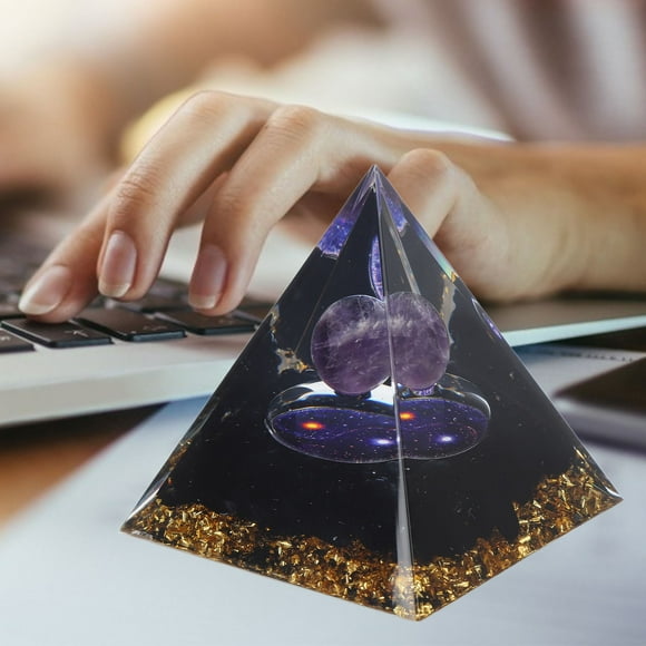 Positive Energy Pyramid, Star Sky Tai Chi 6cm Healing Pyramids For Yoga