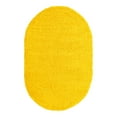 thumbnail image 6 of Unique Loom Solid Shag Collection Area Rug (5' 3" x 8' Oval Tuscan Sun Yellow), 6 of 7