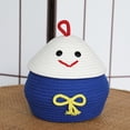 thumbnail image 1 of HEALEEP Organizing Basket Cotton Rope Woven Hamper Assorted Color 1Pcs, 1 of 8