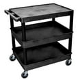 thumbnail image 2 of Luxor TC211-B Three Shelf Utility Cart - Black, 2 of 2