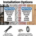 thumbnail image 3 of Emergency Exit Only Please Use OSHA Notice Aluminum Sign 24 Inch x 18 Inch - 10 Pack, 3 of 8