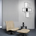 thumbnail image 3 of Dimmable Modern LED Flush Mount Ceiling Light Flush Mount Geometric with Remote Control for Kitchen Living Dining Room Bedroom, 3 of 7