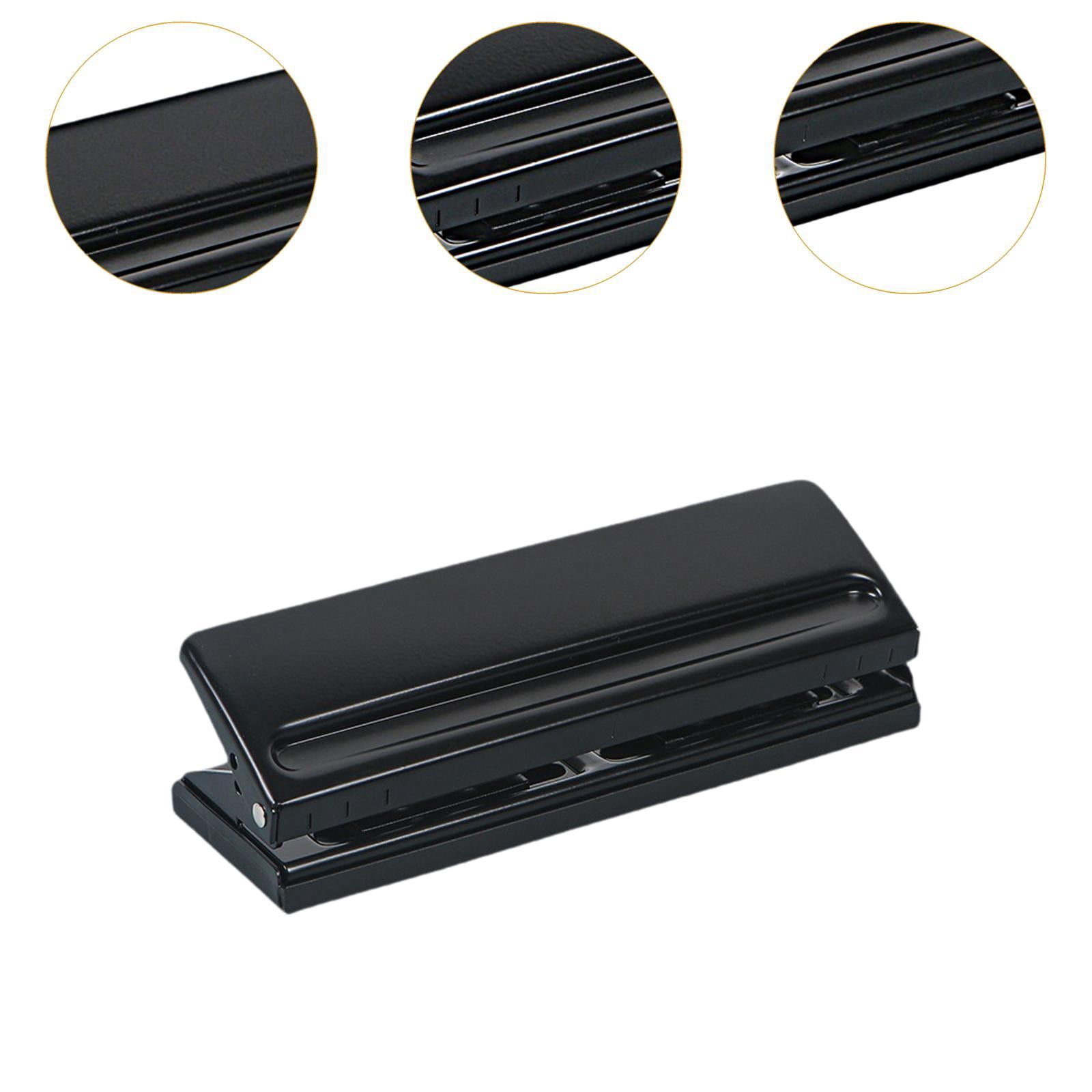 HOMYL 6 Hole Puncher Handheld Easy to Use Adjustable for Craft Paper Office Studio