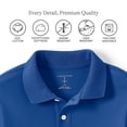 thumbnail image 2 of Lands' End Kids School Uniform Polo – 100% Cotton Comfort That Lasts All Year, Easy-Care, Short Sleeve, 2 of 3