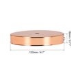 thumbnail image 3 of Uxcell 120mm 4.7inch Light Canopy Kit Wall Sconce Lamp Plate Fixture Rose Gold, 3 of 5