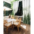 thumbnail image 5 of nqOlkjepod Outdoor Curtains for Patio Waterproof, Rustic Mist Forest Outdoor Privacy Panels Grommet, Watercolor Foggy Mountain Landscape Blackout Outside Curtains for Porch/Cabana 54"x84", 1 Panel, 5 of 8