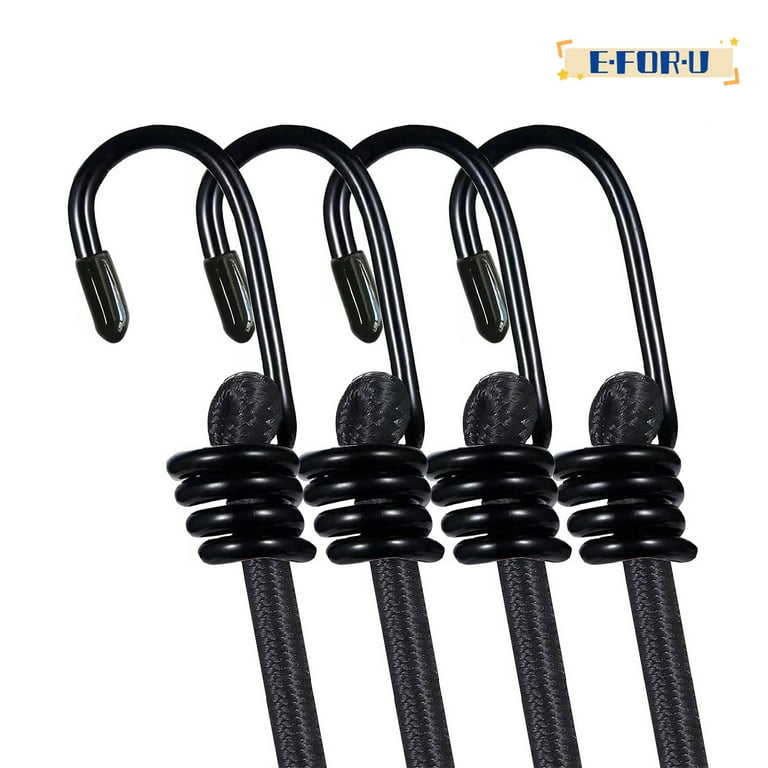 3pcs Adjustable Bungee Cords Long Bungee Cords Heavy Duty Outdoor Binding  Straps with Hooks 