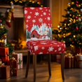 thumbnail image 2 of Christmas Chair Covers Set of 6 Snowman Red Truck Dining Chair Seat Cover Stretch Removable Xmas Chair Slipcover Protector for Xmas Dining Room Kitchen Home Decor, 2 of 6