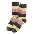 thumbnail image 3 of Womens To Keep Warm Sock Stripe Lightweight Cotton Socks, 3 of 3