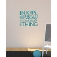 thumbnail image 2 of Boots & Bling It’S A Cowgirl Thing Western Wall Decal Quotes For Girls Room, Teal, 23x19-Inch, 2 of 4