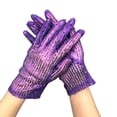 thumbnail image 2 of Pyhlmscde Women's Sparkling Sequin Dance Gloves, Womens Gloves, Velvet Gloves, Winter Gloves, 2 of 4