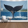 thumbnail image 1 of Tapiz para colgar en la pared, fibra de poliéster, cola de ballena, océano, 150 x 130 cm, 1 of 1