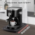thumbnail image 3 of Kitchen Sliding Tray, Kitchen Tricks Coffee, Sliding Tray Appliance For Countertop With Rolling Wheels black, 3 of 5