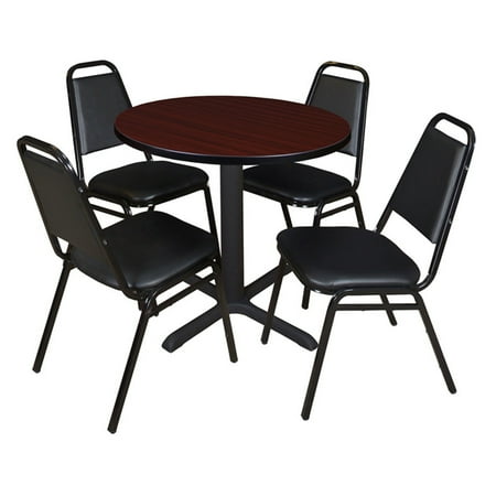 Regency 5 Piece 42 Round Lunchroom Table With Metal X Base And 4 Regency 5 Piece 42 Round Lunchroom Table With Metal X Base And 4 Chairs Com
