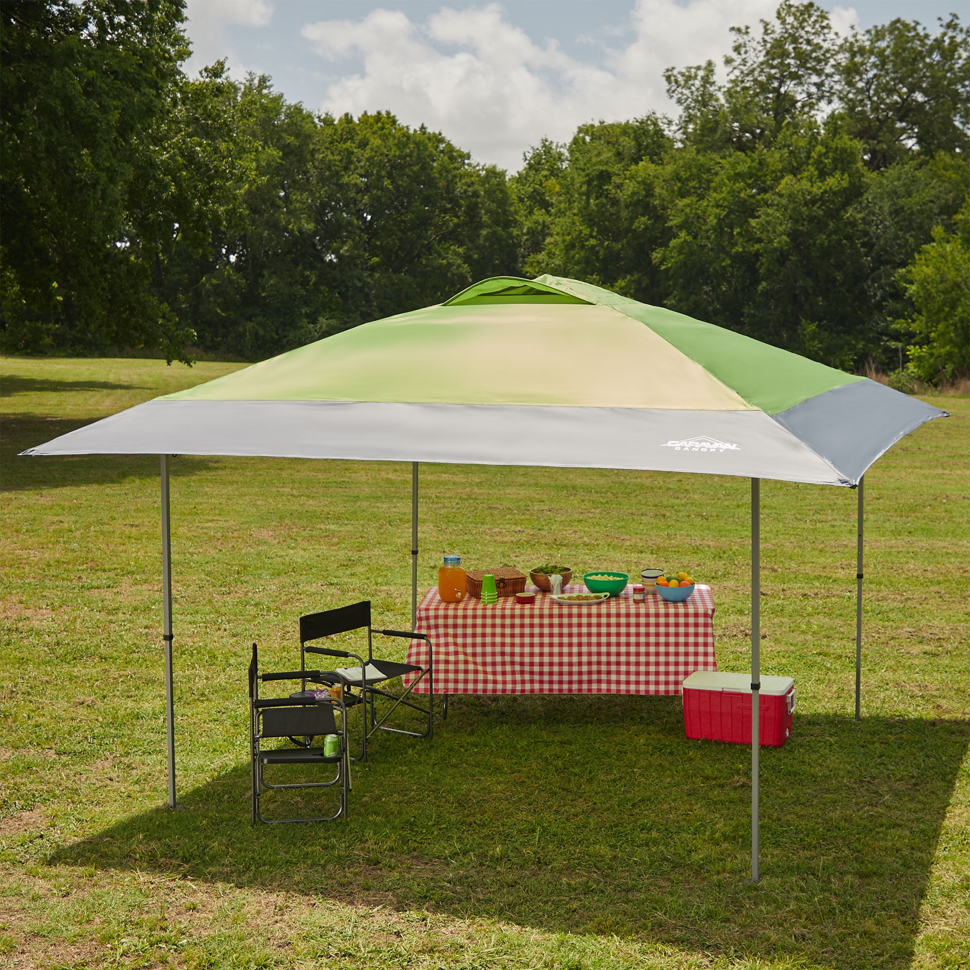 Caravan Canopy 12 ft 7 in x 12 ft 7 in Haven Sport Canopy Forest Green